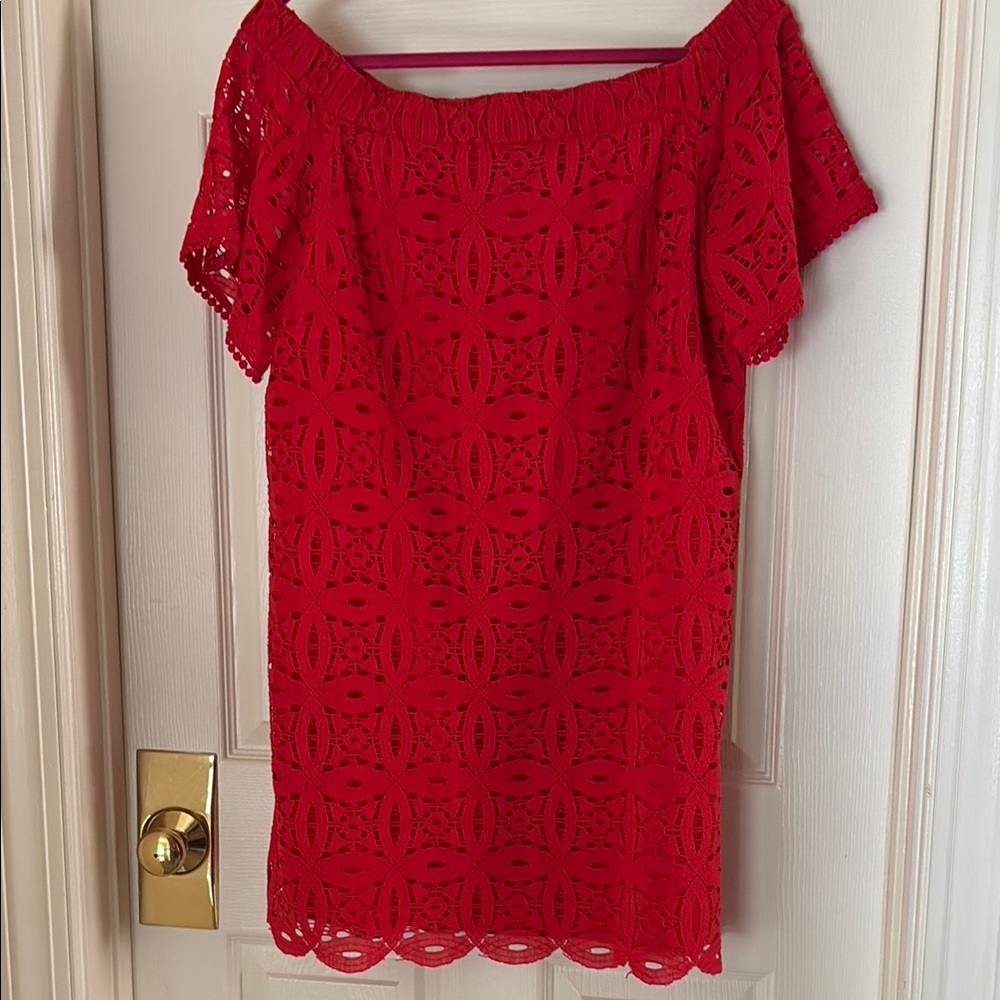 MAGGY LONDON CROCHET DRESS